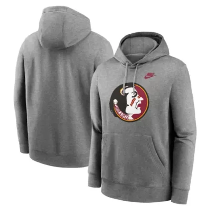 NCAA Nike Florida State Seminoles Legacy Logo Club Fleece Pullover Hoodie