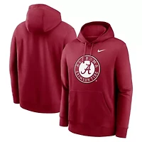 Alabama Crimson Tide NCAA Nike Primetime Alternate Logo Club Fleece Pullover Hoodie