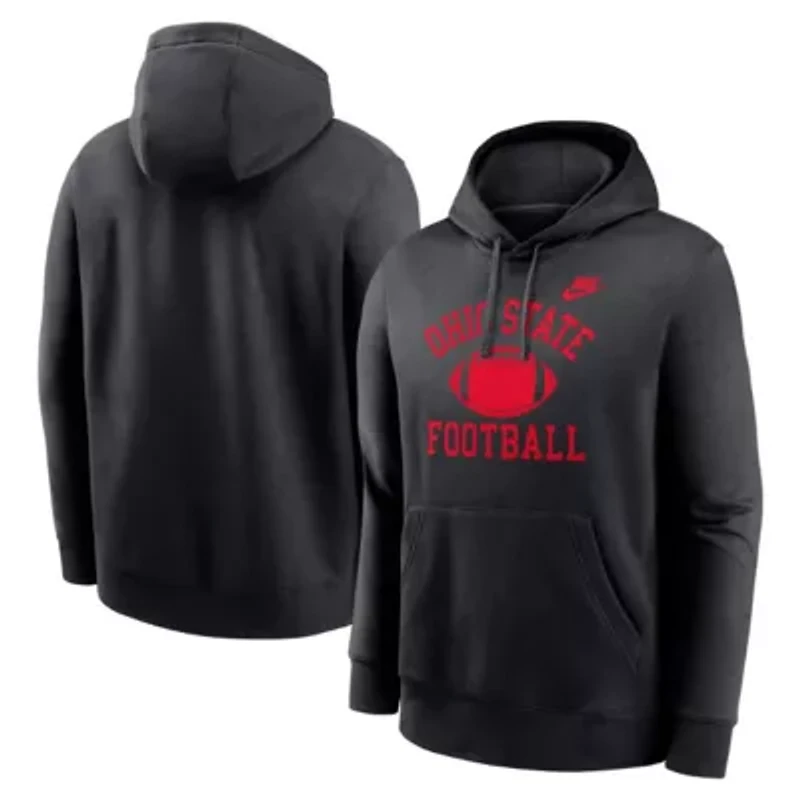 NCAA Nike Ohio State Buckeyes Legacy Football Icon Club Fleece Pullover Hoodie