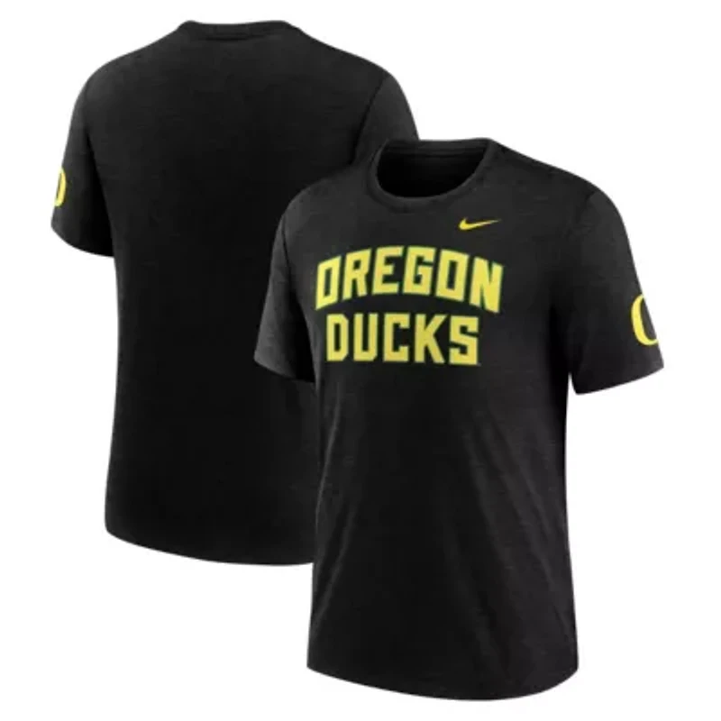 NCAA Nike Oregon Ducks Campus Collegiate Block Tri-Blend T-Shirt