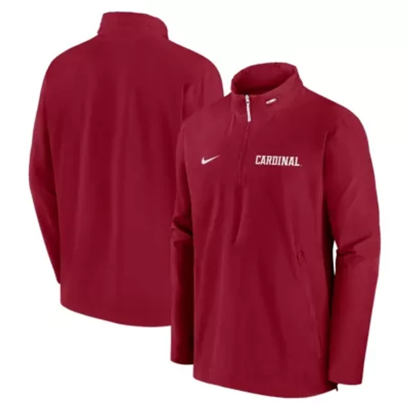 Stanford Cardinal NCAA Nike Sideline Coaches Lightweight Quarter-Zip Jacket