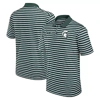 NCAA Nike Michigan State Spartans Primetime Victory Striped Dri-FIT Polo