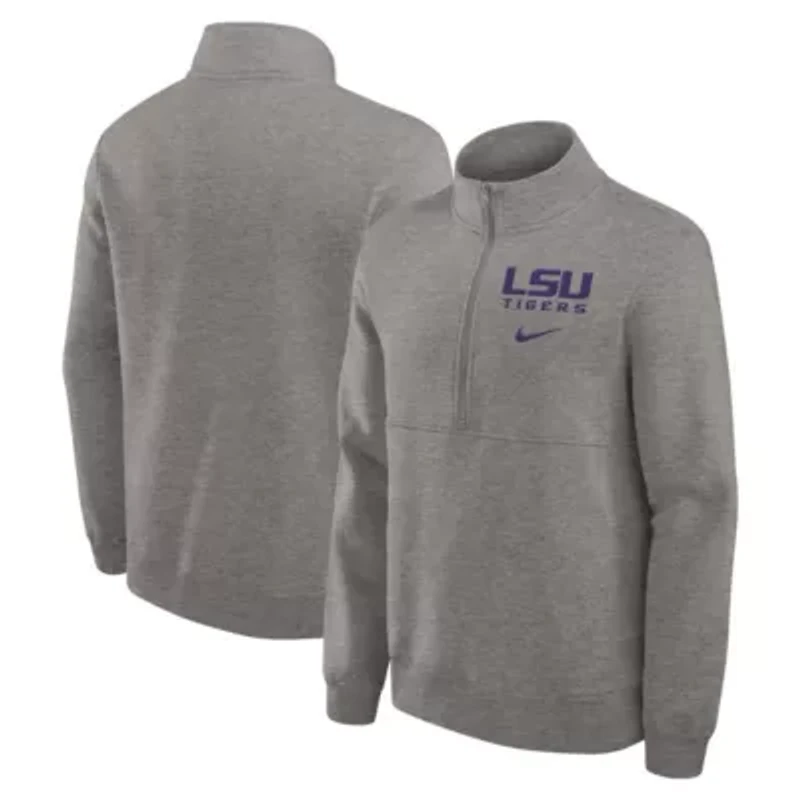 NCAA Nike LSU Tigers Primetime Club Half-Zip Pullover