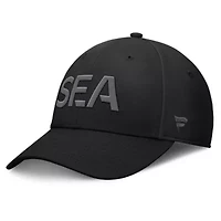 NHL Fanatics Seattle Kraken Authentic Pro Road Team Code Side Patch Flex Hat