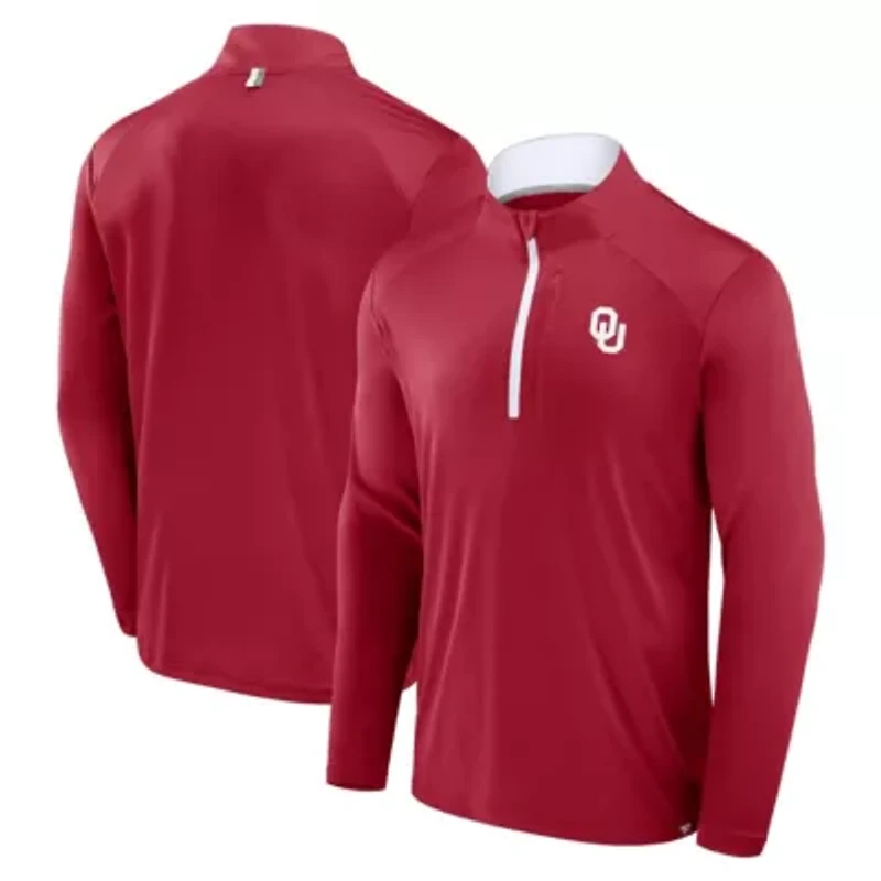 NCAA Fanatics Oklahoma Sooners Fundamental Defender Quarter-Zip Jacket