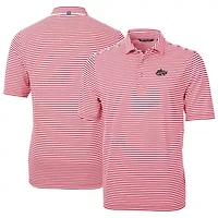 MiLB Rocket City Trash Pandas DryTec Virtue Eco Pique Stripe Recycled Polo