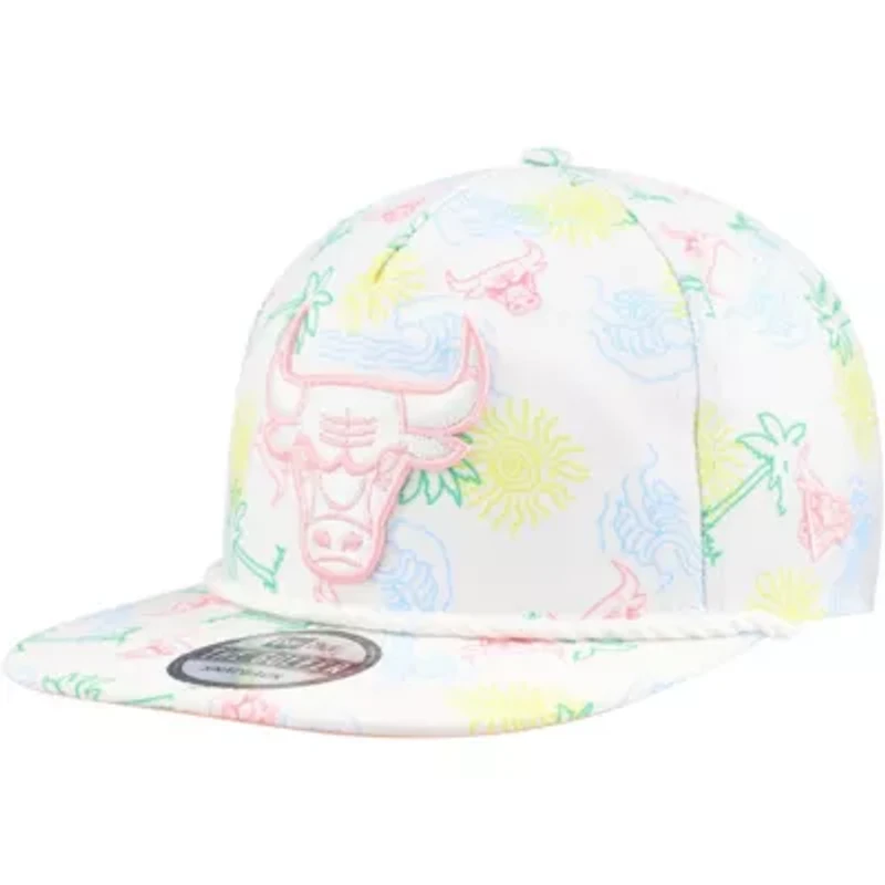 NBA Chicago Bulls Palm Trees and Waves Golfer Adjustable Hat