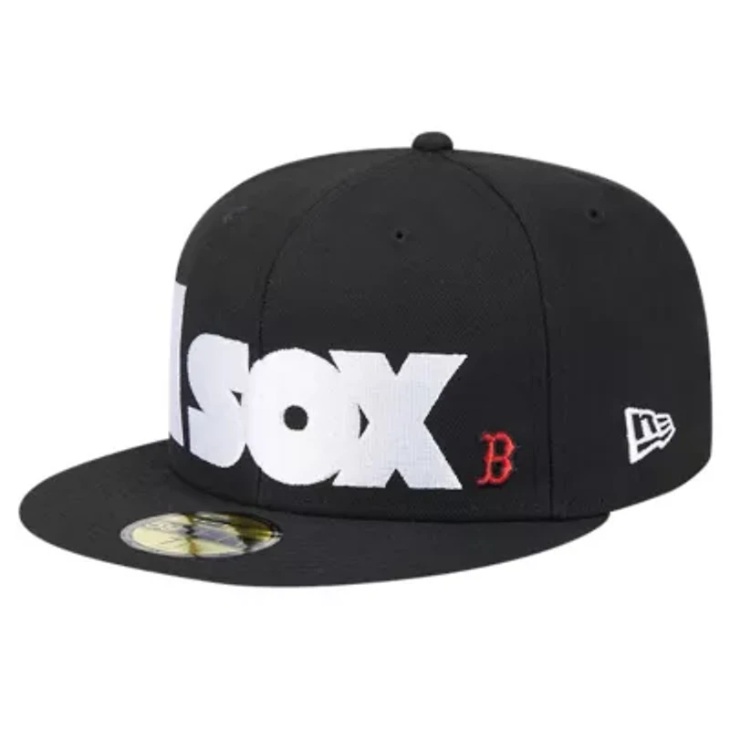Boston Red Sox MLB Checkered Undervisor 59FIFTY Fitted Hat