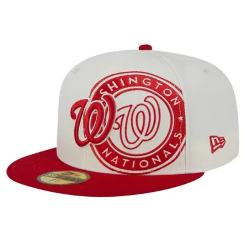 MLB Cream/Red Washington Nationals Lonestar 59FIFTY Fitted Hat