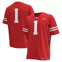 NCAA Under Armour #1 Wisconsin Badgers Replica Football Jersey
