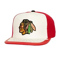 NHL White/Red Chicago Blackhawks Day One Snapback Hat