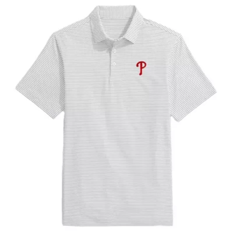 MLB Vineyard Vines Philadelphia Phillies Bradley Stripe Polo