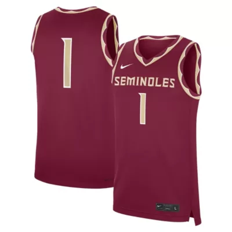NCAA Nike #1 Florida State Seminoles Road Replica Jersey