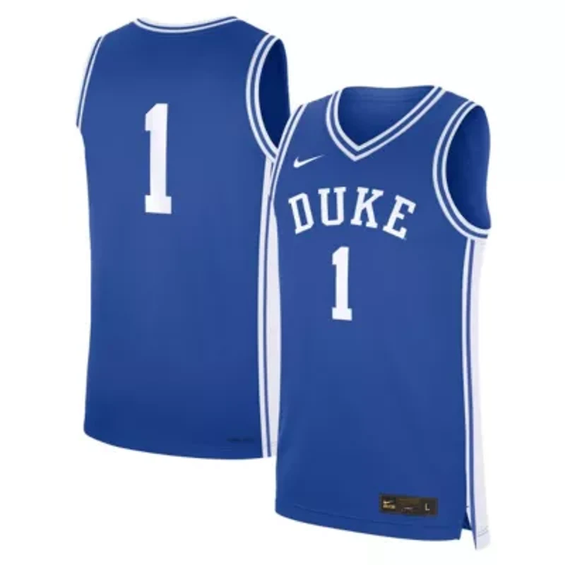 Duke Blue Devils NCAA Nike #1 Road Replica Jersey