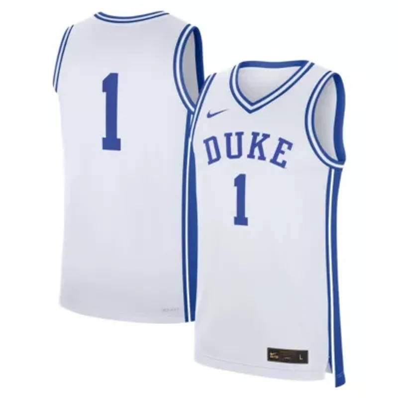 Duke Blue Devils NCAA Nike #1 Home Replica Jersey
