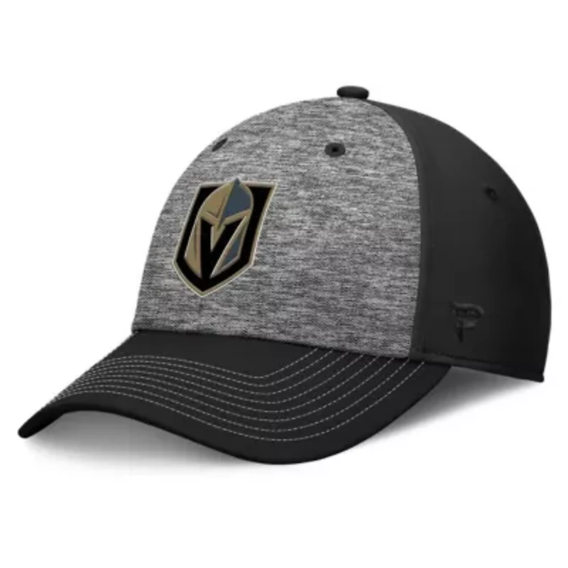 NHL Fanatics Gray/Black Vegas Golden Knights Fundamental Top Shelf 2-Tone Flex Hat