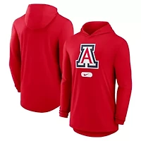 NCAA Nike Arizona Wildcats Primetime Tri-Blend Dri-FIT Long Sleeve Hoodie T-Shirt