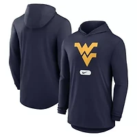NCAA Nike West Virginia Mountaineers Primetime Tri-Blend Dri-FIT Long Sleeve Hoodie T-Shirt