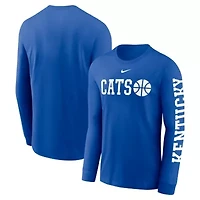 NCAA Nike Kentucky Wildcats Basketball Icon Two-Hit Long Sleeve T-Shirt