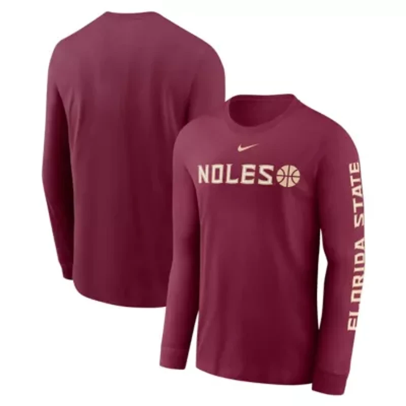 NCAA Nike Florida State Seminoles Basketball Icon Two-Hit Long Sleeve T-Shirt