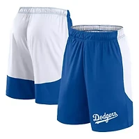 MLB Fanatics Royal/White Los Angeles Dodgers Launch Polyester Shorts