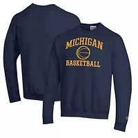 NCAA Michigan Wolverines Basketball Icon Pullover Crewneck Sweatshirt