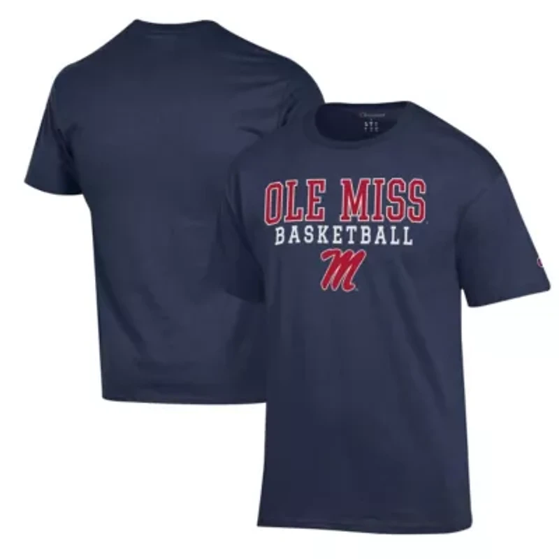 NCAA Ole Miss Rebels Basketball Stack T-Shirt