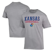 NCAA Kansas Jayhawks Basketball Stack T-Shirt