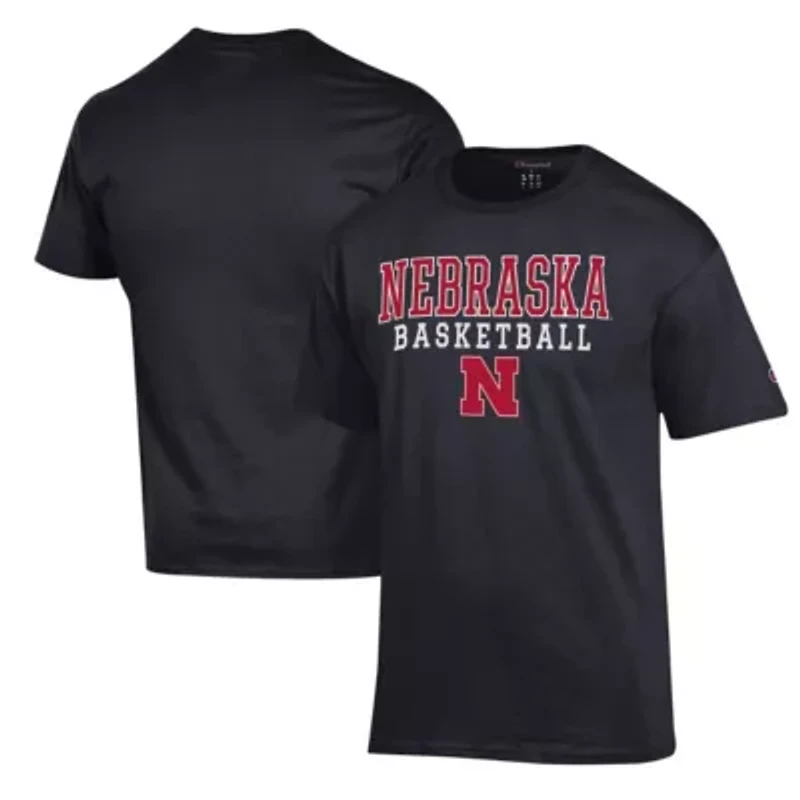 NCAA Nebraska Huskers Basketball Stack T-Shirt