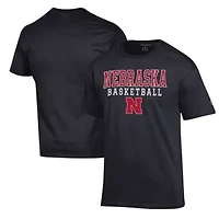 NCAA Nebraska Huskers Basketball Stack T-Shirt