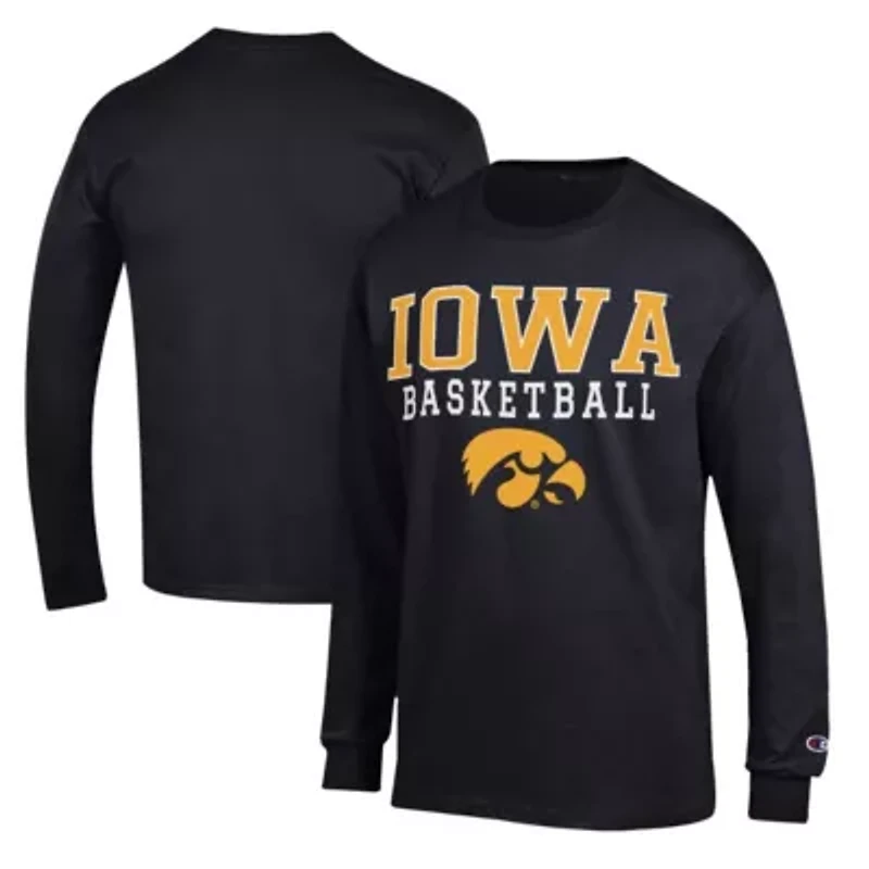 NCAA Iowa Hawkeyes Basketball Stack Long Sleeve T-Shirt