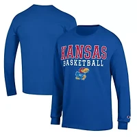 NCAA Kansas Jayhawks Basketball Stack Long Sleeve T-Shirt