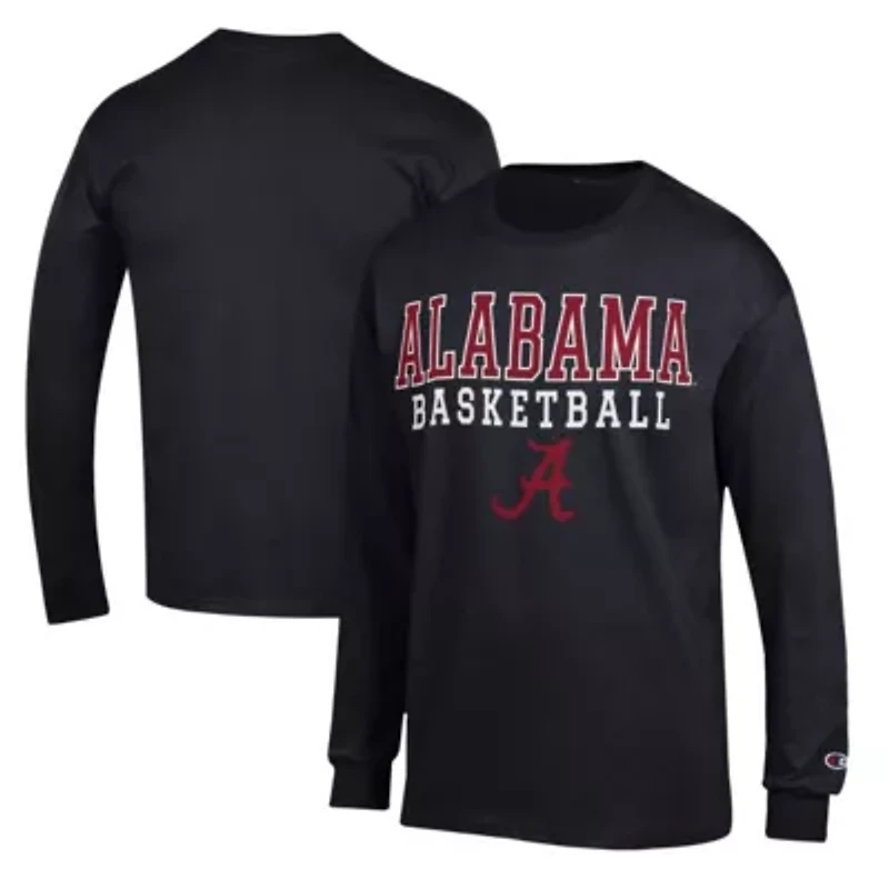 Alabama Crimson Tide NCAA Basketball Stack Long Sleeve T-Shirt