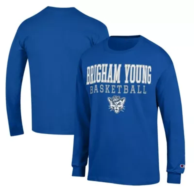 NCAA BYU Cougars Basketball Stack Long Sleeve T-Shirt