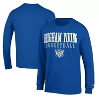 NCAA BYU Cougars Basketball Stack Long Sleeve T-Shirt