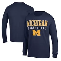 NCAA Michigan Wolverines Basketball Stack Long Sleeve T-Shirt