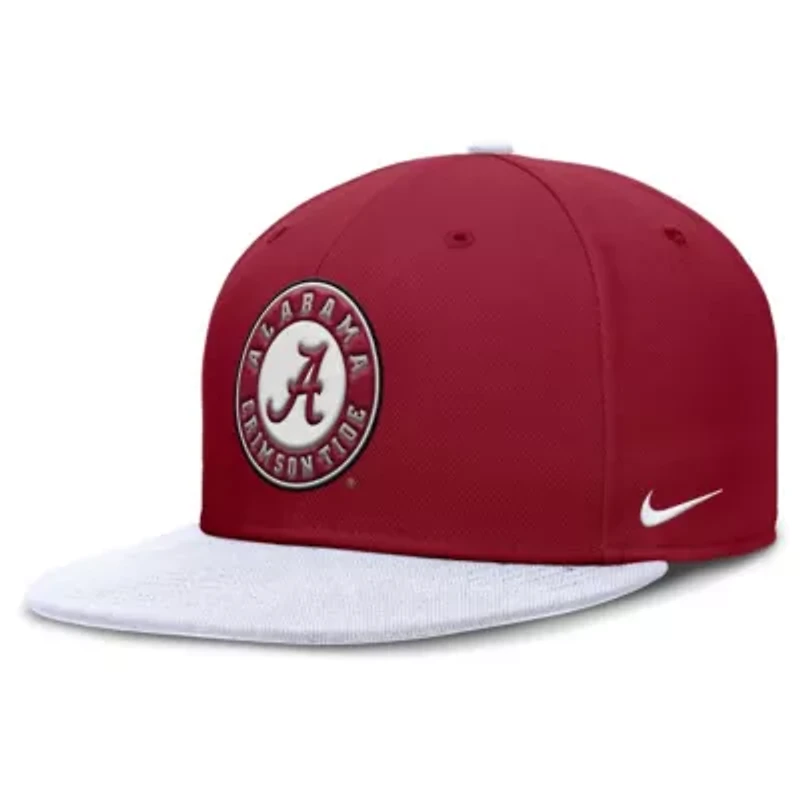Alabama Crimson Tide NCAA Nike Crimson/White Two-Tone Primetime Performance Fitted Hat