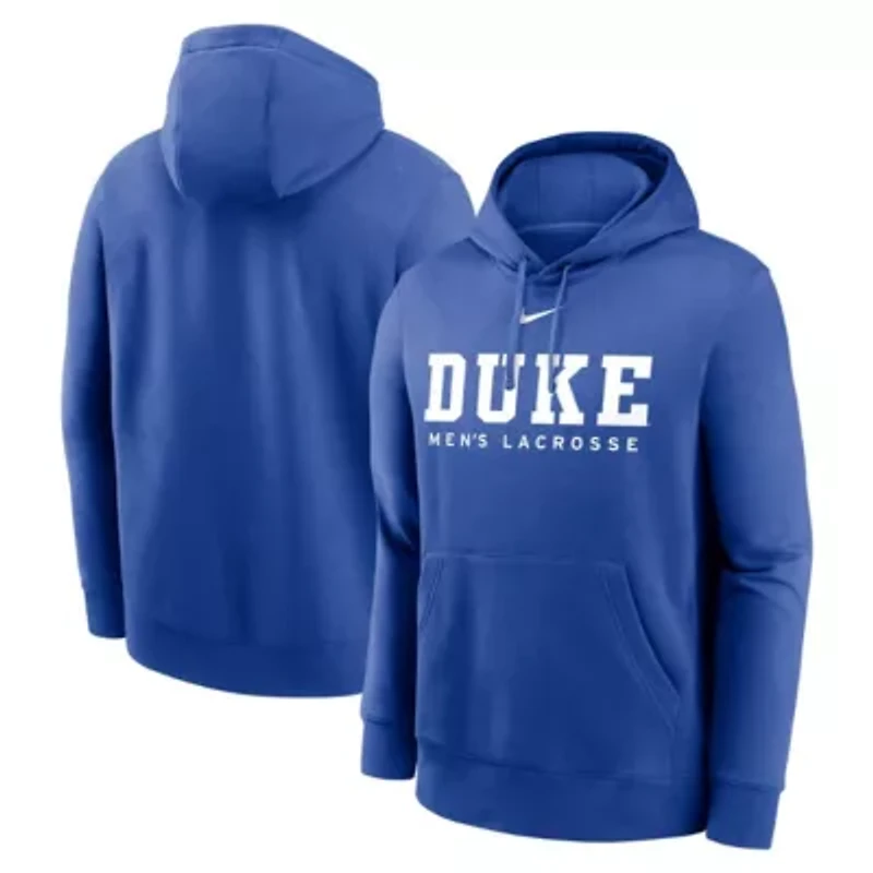 Duke Blue Devils NCAA Nike Lacrosse Stacked Fleece Pullover Hoodie