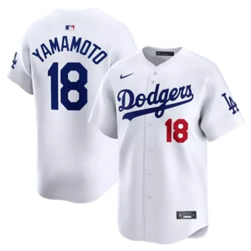 MLB Nike Yoshinobu Yamamoto Los Angeles Dodgers Home Limited Player Jersey
