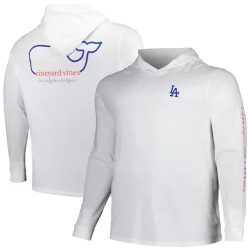 MLB Vineyard Vines Los Angeles Dodgers Long Sleeve Hoodie T-Shirt