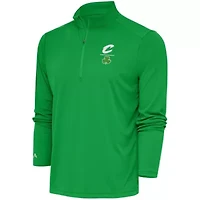 NBA Kelly Cleveland Cavaliers Shamrock Tribute Quarter-Zip Pullover Top