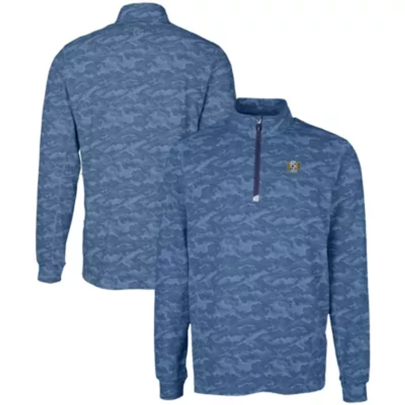 NCAA North Carolina Tar Heels Vault DryTec Traverse Print Stretch Quarter-Zip Jacket