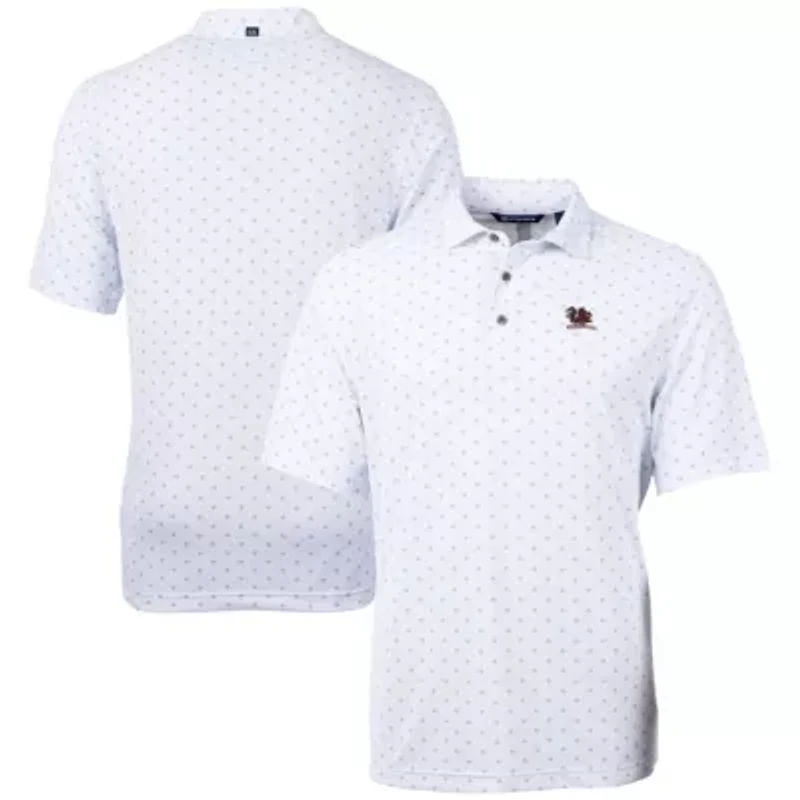 NCAA South Carolina Gamecocks Vault DryTec Virtue Eco Pique Tile Print Recycled Polo