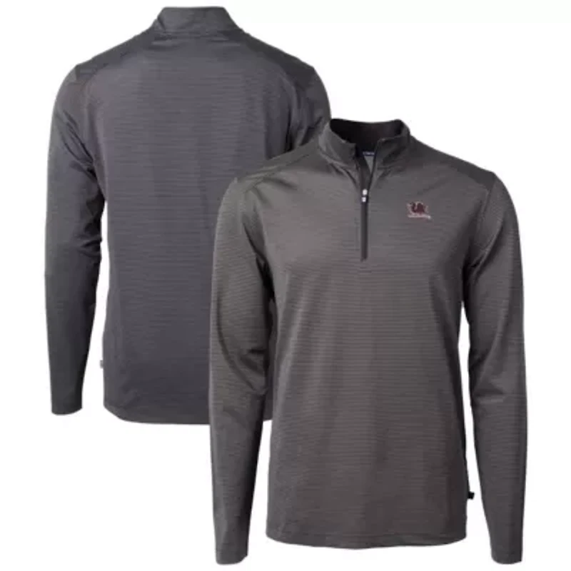 NCAA South Carolina Gamecocks Vault DryTec Virtue Eco Pique Micro Stripe Recycled Quarter-Zip Pullover