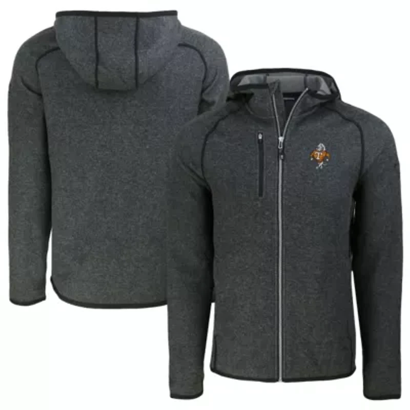 NCAA Heather Tennessee Volunteers Vault Mainsail Full-Zip Raglan Hooded Jacket