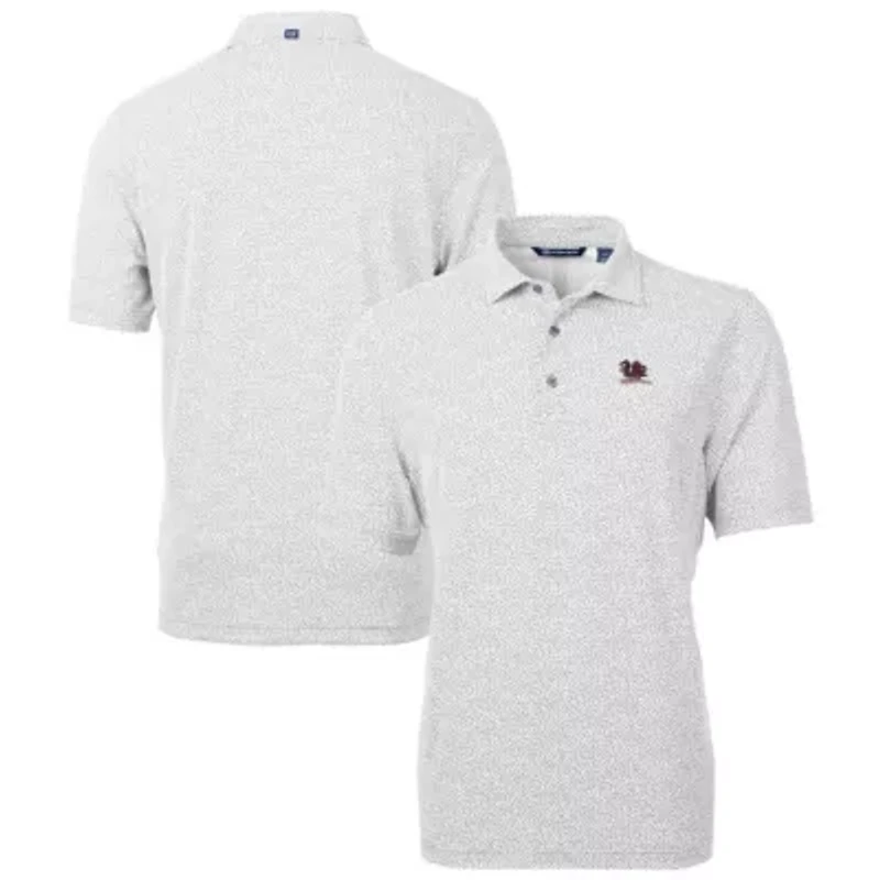 NCAA South Carolina Gamecocks Vault DryTec Virtue Eco Pique Botanical Print Recycled Polo