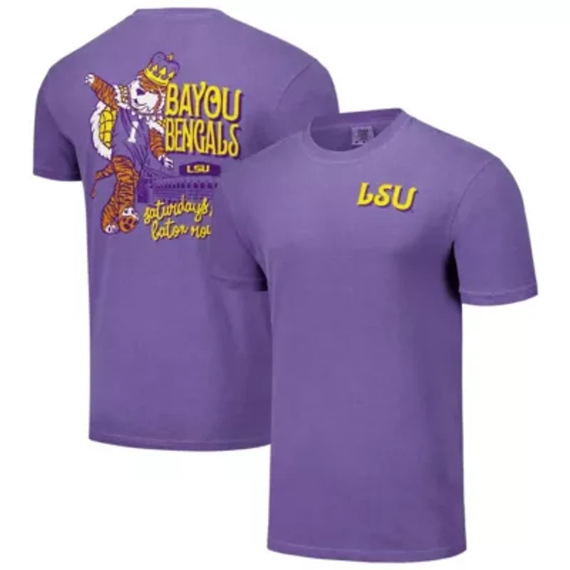 NCAA Unisex LSU Tigers Hyper Local Mardi Mascot T-Shirt