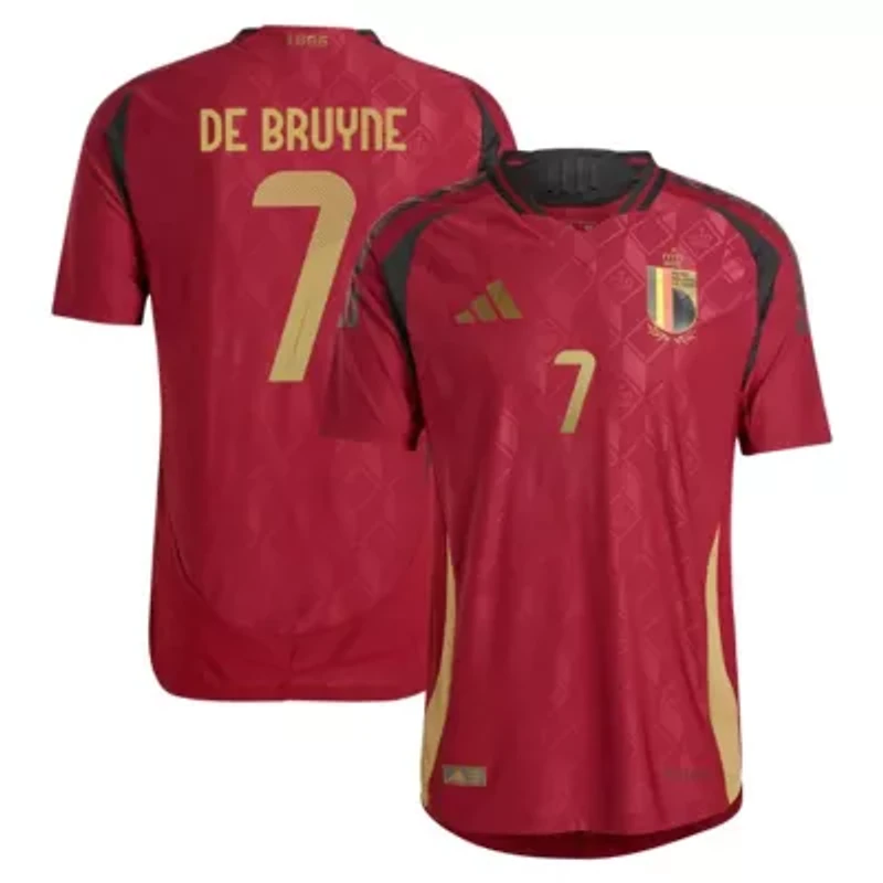 Soccer National Teams Kevin De Bruyne Belgium Team 2024 Home Authentic Player Jersey
