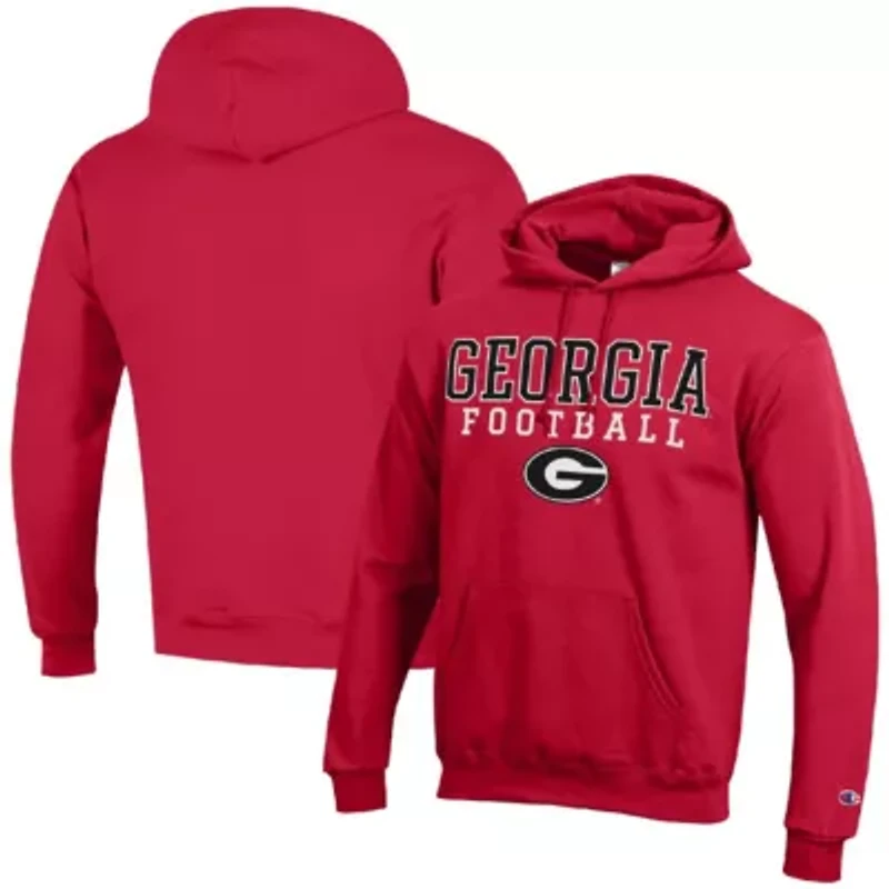 NCAA Georgia Bulldogs Football Stack Pullover Hoodie