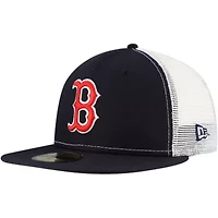 Boston Red Sox MLB Team Color 59FIFTY Trucker Fitted Hat